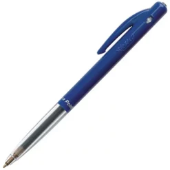 BIC Stylo Bille Rétractable, M10 Clic, Pointe Moyenne (1 Mm), Corps Bleu, Encre Bleue (lot De 50)