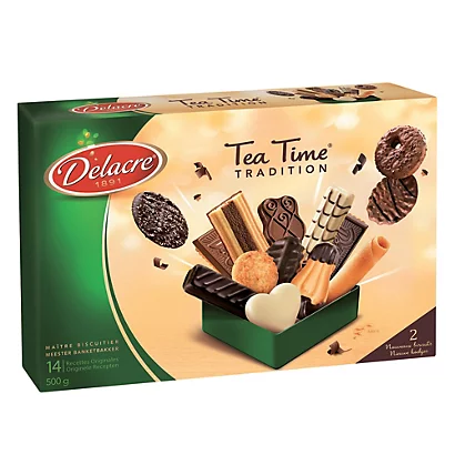 Biscuits Delacre Tea Time, Assortiment, Boîte De 500 G 1 Biscuits Delacre Tea Time, Assortiment, Boîte De 500 G