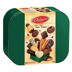 Biscuits Delacre Tea Time, Assortiment, Boîte Métal De 1 Kg