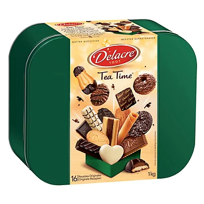 Biscuits Delacre Tea Time, Assortiment, Boîte Métal De 1 Kg 1 Biscuits Delacre Tea Time, Assortiment, Boîte Métal De 1 Kg