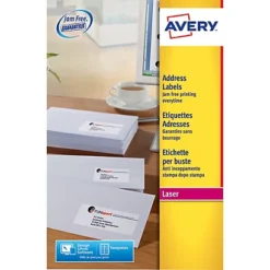 Boite De 1200 étiquettes Laser Blanches L7177 Format 99,1 X 42,3 Mm Avery