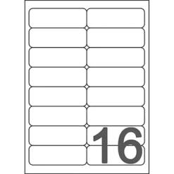 Boite De 1600 étiquettes Jet D'encre Blanches J8162 Format 99,1 X 33,9 Mm Avery