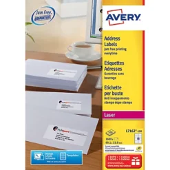 Boite De 1600 étiquettes Laser Blanches L7162 Format 99,1 X 33,9 Mm Avery