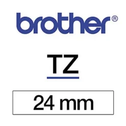 Brother Ruban Titreuse BROTHER - TZe - écriture Noir / Fond Blanc - 24 Mm X 8 M - Modèle TZe-251