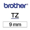 Brother Ruban Titreuse BROTHER - TZe - écriture Noir / Fond Blanc - 9 Mm X 8 M - Modèle TZe-N221