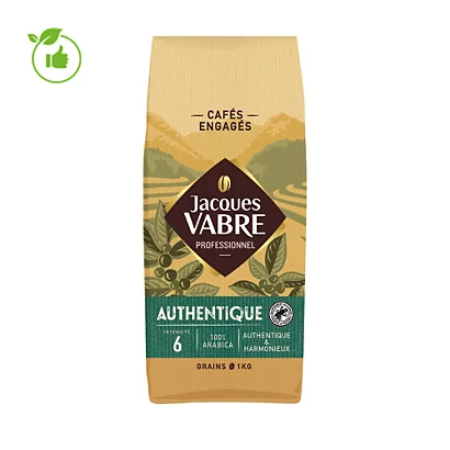 Café En Grains Jacques Vabre Authentique 100% Arabica 1 Kg 1 Café En Grains Jacques Vabre Authentique 100% Arabica 1 Kg