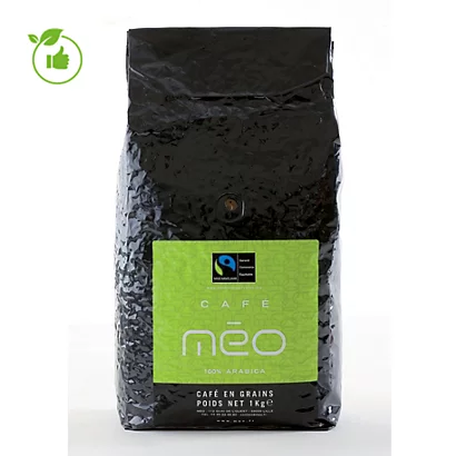 Café En Grains Méo Max Havelaar, 100% Arabica, 1 Kg 1 Café En Grains Méo Max Havelaar, 100% Arabica, 1 Kg