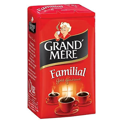 Café Moulu Grand Mère Familial, 100% Robusta, 4 X 250 G 2 Café Moulu Grand Mère Familial, 100% Robusta, 4 X 250 G – Image 2