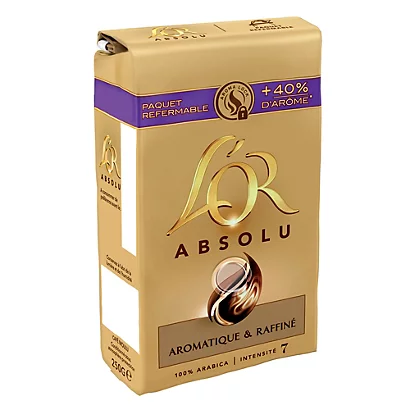 Café Moulu L'Or Absolu, 100% Arabica, 2 X 250 G 1 Café Moulu L'Or Absolu, 100% Arabica, 2 X 250 G