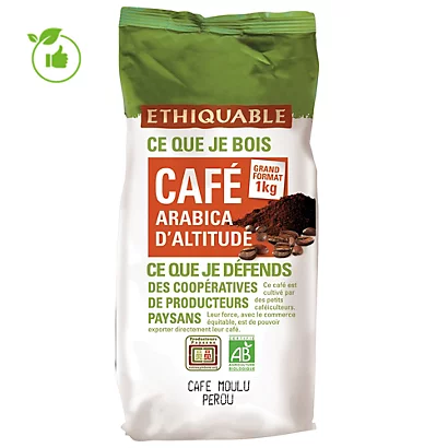Café Moulu Pérou Equitable, 1 KG 1 Café Moulu Pérou Equitable, 1 KG