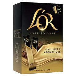 Café Soluble L'Or Classique, Boîte De 80 Sticks