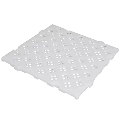 Caillebotis Plastique Blanc Gilac 50 X 50 Cm 2 Caillebotis Plastique Blanc Gilac 50 X 50 Cm – Image 2