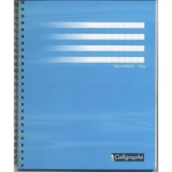 CALLIGRAPHE Cahier CALLIGRAPHE LIGNE 7000 CLAIREFONTAINE - Format : 17 X 22 Cm - Spirales - Réglure : Seyès - 70 G - 180 Pages (Lot De 5)