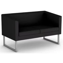 Canapé Accueil Sten, 2 Places -Tissu Anthracite