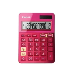 Canon Calculatrice LS123K-MPK, Affichage 12 Chiffres, Rose