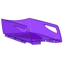 CEP Bac à Courrier Grand Format Happy 220 H, 386 X 270 X 115 Mm, Polystyrène, Violet Foncé (Lot De 6)