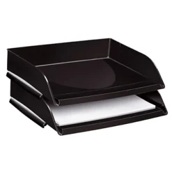 Cep Bac à Courrier Ultra-large GreenSpirit , 260 X 351 X 69 Mm, Polystyrène, Noir - Lot De 10