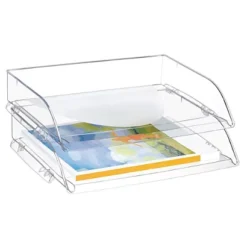 Cep Bac à Courrier Wide Entry 26 X 35,1 X 6,9 Cm Polystyrène Cristal - Lot De 10 -Fournitures Bureau Boutique cep bac courrier wide entry 26 x 35 1 x 6 9 cm polystyr cristal lot 10 7813100 5