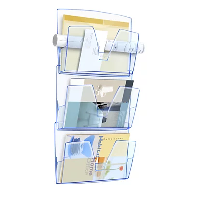 Cep Présentoir Mural Ice Blue 170 I Transparent Bleu - Lot De 3 2 Cep Présentoir Mural Ice Blue 170 I Transparent Bleu - Lot De 3 – Image 2