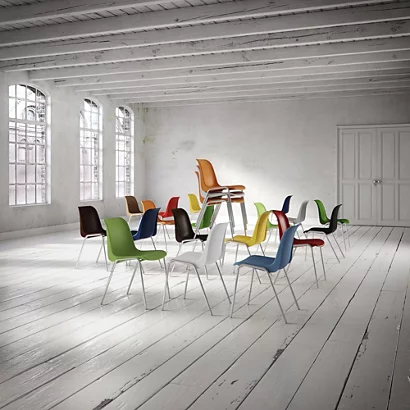 Chaise Collectivités Coque Universelle - Polypropylène - Vert - Pieds Métal Chromé - Lot De 6 2 Chaise Collectivités Coque Universelle - Polypropylène - Vert - Pieds Métal Chromé - Lot De 6 – Image 2