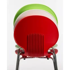 Chaise Coque Plastique Empilable Naémie En Polypropylène Blanc, Pieds Chromés (Lot De 4) 12 Chaise Coque Plastique Empilable Naémie En Polypropylène Blanc, Pieds Chromés (Lot De 4) -Fournitures Bureau Boutique chaise coque plastique empilable na mie polypropyl blanc pieds chrom lot 4 6128400 4