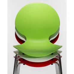 Chaise Coque Plastique Empilable Naémie En Polypropylène Blanc, Pieds Chromés (Lot De 4) 13 Chaise Coque Plastique Empilable Naémie En Polypropylène Blanc, Pieds Chromés (Lot De 4) -Fournitures Bureau Boutique chaise coque plastique empilable na mie polypropyl blanc pieds chrom lot 4 6128400 5