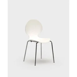 Chaise Coque Plastique Empilable Naémie En Polypropylène Blanc, Pieds Chromés (Lot De 4) 14 Chaise Coque Plastique Empilable Naémie En Polypropylène Blanc, Pieds Chromés (Lot De 4) -Fournitures Bureau Boutique chaise coque plastique empilable na mie polypropyl blanc pieds chrom lot 4 6128400 6