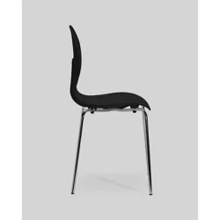 Chaise Coque Plastique Empilable Naémie En Polypropylène Noir, Pieds Chromés (Lot De 4) 5 Chaise Coque Plastique Empilable Naémie En Polypropylène Noir, Pieds Chromés (Lot De 4) -Fournitures Bureau Boutique chaise coque plastique empilable na mie polypropyl noir pieds chrom lot 4 6128500 2