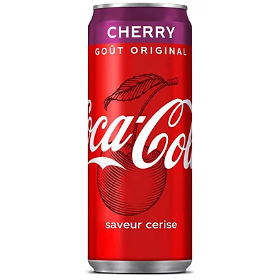Coca-Cola Cherry Saveur Cerise - Lot De 24 Canettes 33 Cl 1 Coca-Cola Cherry Saveur Cerise - Lot De 24 Canettes 33 Cl