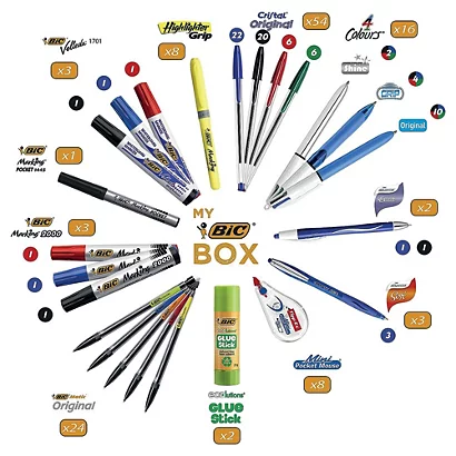 Coffret D'écriture My BIC Box 124 Produits 2 Coffret D'écriture My BIC Box 124 Produits – Image 2