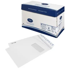 La Couronne Enveloppe Extra-blanche Premium C4 229 X 324mm 90g Avec Fenêtre 50 X 110mm Fermeture Bande Auto-adhésive - Boîte De 250 -Fournitures Bureau Boutique couronne enveloppe extra blanche premium c4 229 x 324mm 90g fen tre 50 x 110mm fermeture bande auto adh sive bo 250 9134100 2