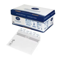 La Couronne Enveloppe Extra Blanche Premium C6 162 X 114 Mm 90g Fermeture Bande Auto-adhésive - Boîte De 500