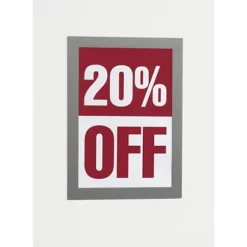 DURABLE 2 Pochettes Murales Magnétiques Duraframe A5 - Aluminium