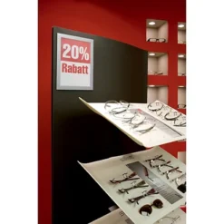 DURABLE 2 Pochettes Murales Magnétiques Duraframe A5 - Aluminium -Fournitures Bureau Boutique durable 2 pochettes murales magn tiques duraframe a5 aluminium 28768A1 4