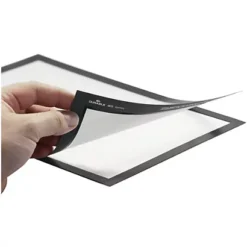 DURABLE 2 Pochettes Murales Magnétiques Duraframe A5 - Noir -Fournitures Bureau Boutique durable 2 pochettes murales magn tiques duraframe a5 noir 28768N1 2