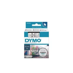Dymo Ruban D1 24 Mm S0720930 Blanc écriture Noire
