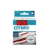 DYMO Ruban Titreuse D1 - écriture Noir / Fond Rouge - 19 Mm X 7 M - Modèle S0720870