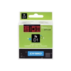 DYMO Ruban Titreuse D1 - écriture Noir / Fond Rouge - 19 Mm X 7 M - Modèle S0720870 6 DYMO Ruban Titreuse D1 - écriture Noir / Fond Rouge - 19 Mm X 7 M - Modèle S0720870 -Fournitures Bureau Boutique dymo ruban titreuse d1 criture noir fond rouge 19 mm x 7 mod s0720870 4701300 2
