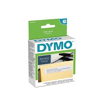 Dymo S0722550 LW Polyvalentes étiquettes Noir Sur Fond Blanc 19 X 51 Mm - Rouleau 500 Unités 1 Dymo S0722550 LW Polyvalentes étiquettes Noir Sur Fond Blanc 19 X 51 Mm - Rouleau 500 Unités