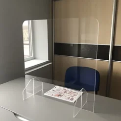 Ecran Plexiglas Pour Comptoir Ou Bureau Modèle Sans Passe