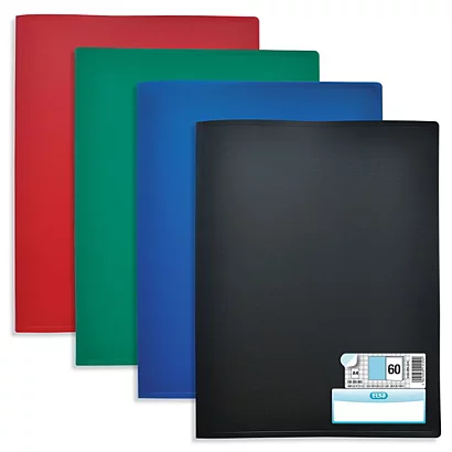 ELBA Protège-documents Memphis Tradition En Polypropylène, 60 Pochettes Assortis - Coloris Assortis (Lot De 10) 1 ELBA Protège-documents Memphis Tradition En Polypropylène, 60 Pochettes Assortis - Coloris Assortis (Lot De 10)