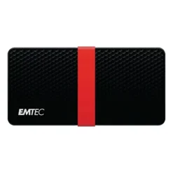 EMTEC X200 Power Plus - Disque SSD Portable - 128 Go - USB-C 3.1 Gen 1 - Noir