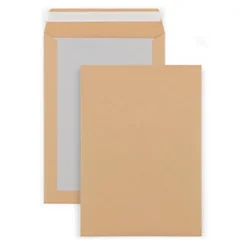 Enveloppe Kraft Brun 176 X 250 Mm 120g Dos Carton Sans Fenêtre Fermeture Auto-adhésive - Boîte De 100