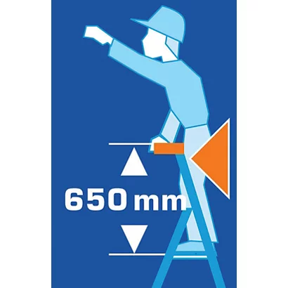 Escabeau Professionnel Tubesca 3 Marches 2 Escabeau Professionnel Tubesca 3 Marches – Image 2