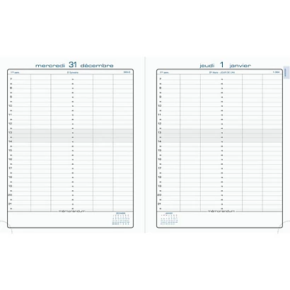 Exacompta Agenda Journalier LA JOURNEE PLANIFIEE 22 - 18 X 22 Cm - Bleu Canard - 2024 2 Exacompta Agenda Journalier LA JOURNEE PLANIFIEE 22 - 18 X 22 Cm - Bleu Canard - 2024 – Image 2