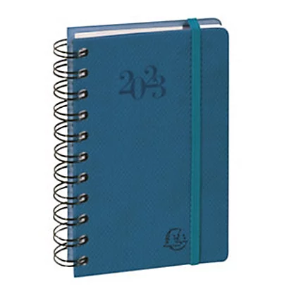Exacompta Agenda Journalier à Spirales Swan - 14,6 X 9 Cm - Bleu Canard - 2024 1 Exacompta Agenda Journalier à Spirales Swan - 14,6 X 9 Cm - Bleu Canard - 2024