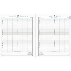 Exacompta Agenda LA JOURNEE PLANIFIEE 22 - 18 X 22 Cm - Noir - 2024