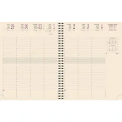 Exacompta Agenda Semainier écologique à Spirales Forever Eurotime 27W - 21 X 27 Cm - Gris - 2024