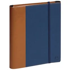 Exacompta Agenda Tryptique Semainier Avec Spirales All In One Horizon 20 - 15 X 21 Cm - Denim Bleu - 2024