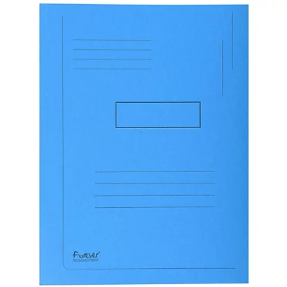 Exacompta Chemise Forever® A4 à 2 Rabats Avec Lignes Imprimées, 200 Feuilles 240 X 320 Mm, Carton Comprimé Recyclé, Bleu - Lot De 50 1 Exacompta Chemise Forever® A4 à 2 Rabats Avec Lignes Imprimées, 200 Feuilles 240 X 320 Mm, Carton Comprimé Recyclé, Bleu - Lot De 50